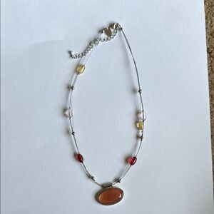 Lia Sophia Multicolor Pendant Necklace